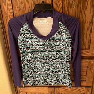 Columbia Omni Wick Long Sleeve V Neck Shirt